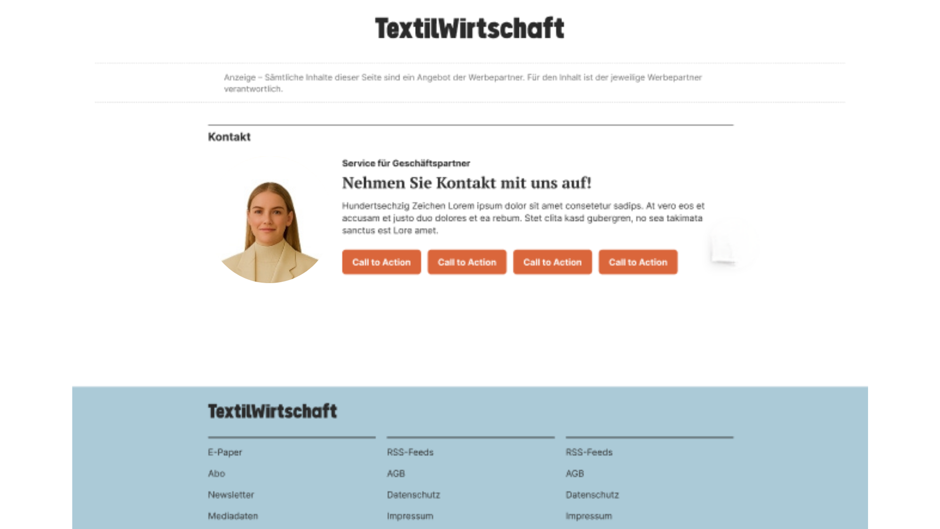 Contact box: Allows your audience to get in touch directly with you via email, phone, or WhatsApp.