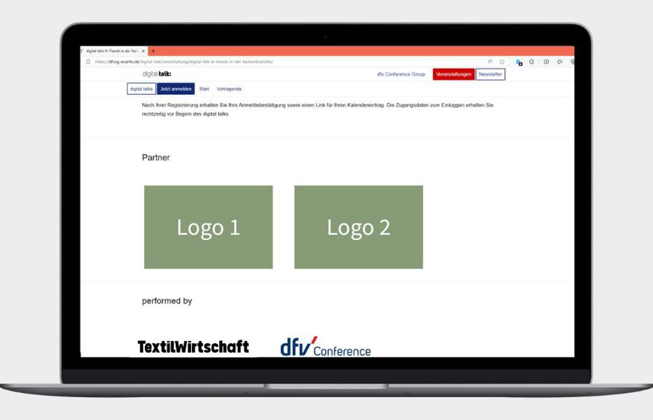 Talk-Website unten