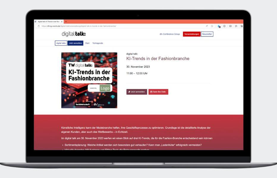 Talk-Website oben